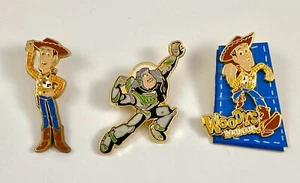 Lot of 3 Disney Disneyland Paris Pins - Woody and Buzz (Toy Story) - Picture 1 of 2