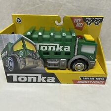 Tonka Mighty Force Lights & Sounds Garbage Truck Green-Free Shipping