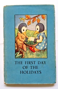 First Day of the Holidays 1947 6th ed, Vintage Ladybird Book 401, 2/6, DJ, clean - Picture 1 of 10