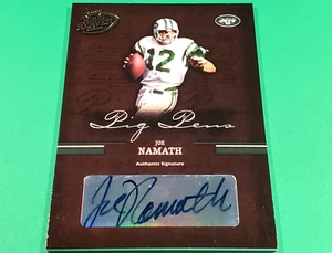 2004 DONRUSS PLAYOFF JOE NAMATH AUTHENTIC AUTO SIGNATURE SIGNED SP #56/100 - Picture 1 of 10