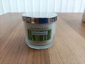 Slatkin & Co "Fresh Bamboo" Eindocht Duftkerze - Bild 1 von 3