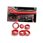 for 2021-2026 Dodge Durango Accessories, 6PCS Premium Aluminum Alloy Knob Red