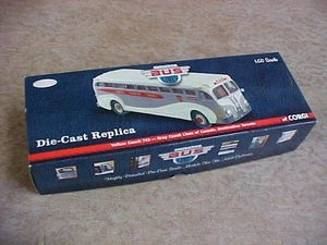 Vintage Corgi Yellow Coach 743 Gray Coach Lines Toronto US53908 1:50 Diecast - Picture 1 of 8