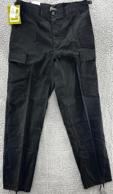 Borderline Special Force BDU 6 Pocket Tactical Pants Black S/Long 27–31W 32.5+L - Imagem 1 de 4