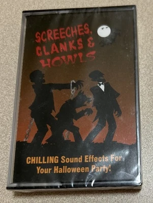 Screeches, Clanks & Howls Chilling Halloween Sound Effects Cassette Tape New ‘93 - Image 1 of 4