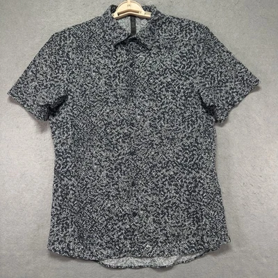 Lulelemon Shirt Adult Large Black White Geometric Short Sleeve Stretch Casual - Image 1 of 4