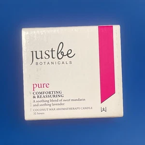 JustBe Botanicals Pure Coconut Wax Aromatherapy Candle - 32 Hours - Picture 1 of 4