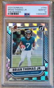 2024 DONRUSS BRIAN THOMAS JR. THE ROOKIES # TR8 GEM MT Gem💎 PSA 10 - Picture 1 of 6