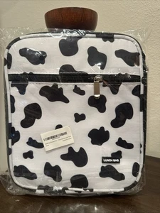 Cow Print Insulated Lunch Box Reusable Portable Bag Thermal Picnic Cool Bags ... - Picture 1 of 11