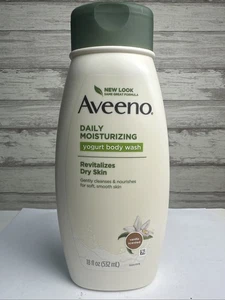 Aveeno täglich feuchtigkeitsspendendes Joghurt Duschgel Vanilleduft 18oz revitalisiert die Haut - Bild 1 von 3