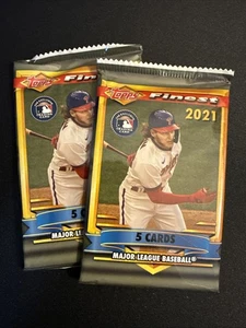 2021 Topps Finest Flashbacks Baseball SINGLE PACK from Hobby Box - Picture 1 of 1