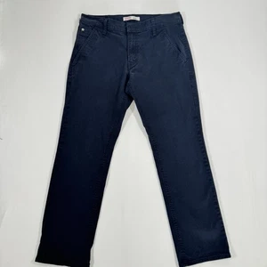 Levi’s Signature Athletic Fit Pants W32 L30 Men Black Casual Chino Stretch - Picture 1 of 12