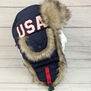 Polo Ralph Lauren USA Olympic Team Offical Outfitter 2022 Trapper Hat L/XL 63cm - Picture 1 of 13