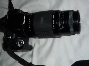 Canon EOS REBEL XTI Camera Body, Sigma 75-300 Lens, 160E Flash - Picture 1 of 19
