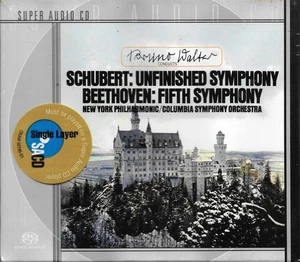 BRUNO WALTER SCHUBERT UNVOLLENDETE SYMPHONIE BEETHOVEN 5. DSD SACD NEU & VERSIEGELT - Bild 1 von 3