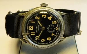 Union Soleure frühe Pfeilindex Fliegeruhr Pilot Watch Reichsluftwaffe 1930 WK2 - Picture 1 of 14
