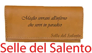 Portatabacco inciso film Animal factory Borsello vera pelle Lotto idea regalo - Picture 1 of 1