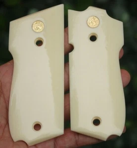 Smith & Wesson Model 39, 39-2 Grips Imitation Ivory # Random Gold Med ** Express - Picture 1 of 13