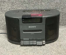 Sony Dream Machine Alarm Clock Radio ICF-CS650, AM/FM Dual Band, Cassette Tape