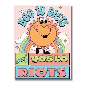 Boo To Diets, & Yay To Riots 500 Piece Jigsaw Puzzle Fun Club New - Picture 1 of 3
