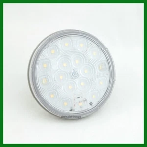 18 LED 4" Round White Back Up Light Reverse Trailer 12/24 Dual Voltage - Picture 1 of 3