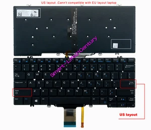 Nuevo para Dell Latitude 7380 7389 2in1,7390 7390 2in1,5290 teclado retroiluminado - Imagen 1 de 4