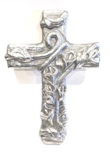 Calla Lilie Kreuz Kruzifix 11" Mexiko groß Aluminium - Bild 1 von 3