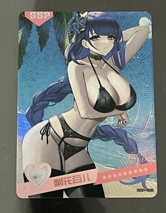 Costume da bagno Raiden Shogun Genshin Impact Summer Love Foil Waifu Card SSP-002 bikini - Foto 1 di 3