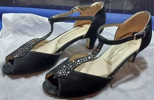 ### TRAUMHAFTE TANZSCHUHE WERNER KERN T-STEG ZIERSTEINBESATZ GRÖßE 3 / 36 ### - Bild 1 von 6
