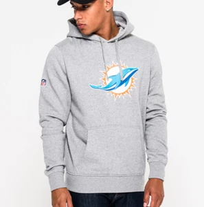 New Era Gorra Para Hombre NFL Miami Dolphins Team Essential Sudadera con Capucha Gris - Imagen 1 de 6