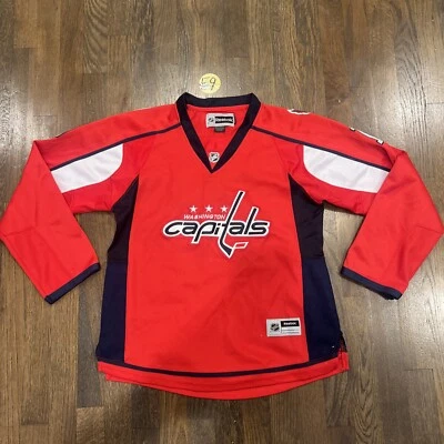 Camiseta deportiva para mujer Reebok Nicklas Backstrom #19 roja Home Breakaway Player mediana Foto 1 de 4