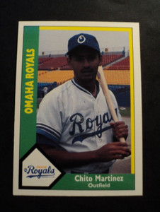 1990 CMC Chico Martinez #13 Omaha Royals International League Card #8782