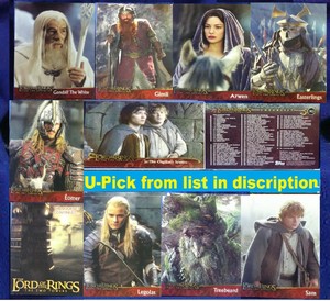 2002 Topps Lord of the Rings: The Two Towers Trading Card u-pick