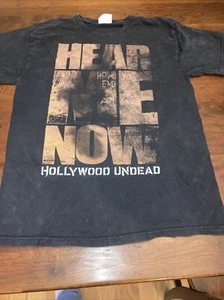 Hollywood Undead Hear Me Now Destressed Herren-T-Shirt mittelschwarz - Bild 1 von 6