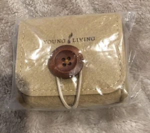 New Young Living Essential Oil Bag Felt Button Travel Case Pouch - Picture 1 of 3