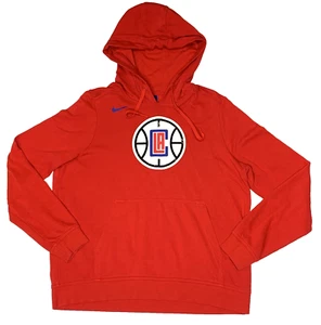 Nike LA Clippers Red Lightweight Hoodie Pullover Shirt Men's Large - Los Angeles - Picture 1 of 10