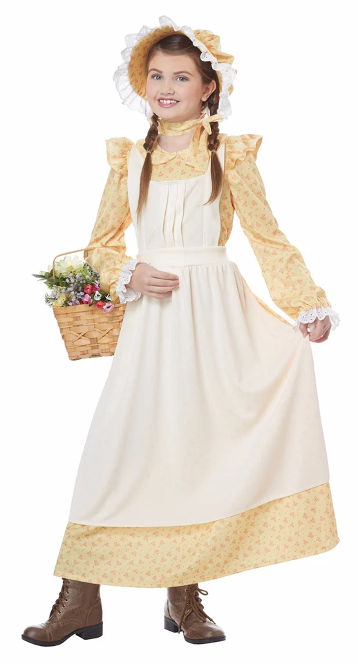 Prairie Girl Pioneer Frontier Child Costume - Image 1 of 1