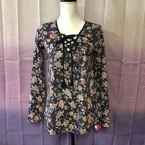Xhilaration Long Sleeve Top, XS, Polyester Blend, NWT - Picture 1 of 5