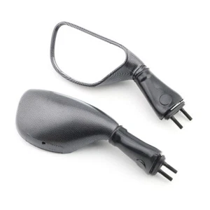 Rear View Side Mirror For Kawasaki Ninja ZX-6R 1998-2002 ZX9R 1998-2003 Carbon - Picture 1 of 4