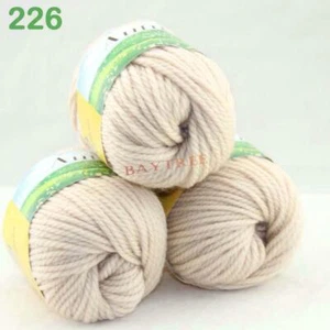 Sale New 3Balls x 50gr Chunky Warm Wool Velvet Wrap Shawl Hand Knitting Yarn 26 - Picture 1 of 4