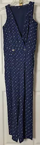 Tommy Hilfiger Jumpsuit dunkelblau weiß rot geteilte Kreise XS 1 Stück ärmellos - Bild 1 von 4