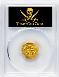SPAIN 1 ESCUDO 1610-11 "PHILIP III" PCGS 45 PIRATE GOLD COINS TREASURE - Picture 1 of 24