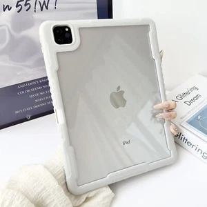 For iPad 7th 8th 9th 10th 11th Generation A16 Shockproof Acrylic Clear Back Case - Picture 1 of 21