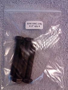 5/16 UNC x 18tpi 2" lange Maschinenschraube/Schraube. Hochzug. Menge 4 - Bild 1 von 1