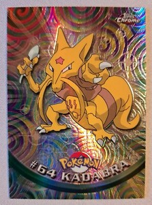 2000 Topps Chrome Pokemon TV #64 Kadabra SPECTRA Free Shipping!