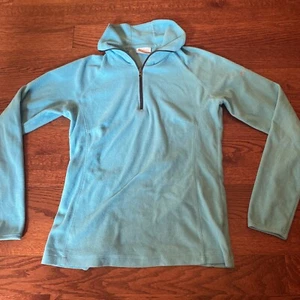 Columbia Women's Blue Fleece 1/4 Zip Pullover Jacket Collared Neck Size XS - Picture 1 of 8