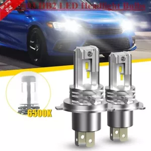 AUXITO 9003 H4 HB2 LED Headlight Bulbs High Low Canbus 100W 280000LM 6500K White - Picture 1 of 24