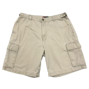Chaps Ralph Lauren Cargo Shorts Beige Mens 38W 9L Relaxed Fit 100% Cotton - Picture 1 of 14