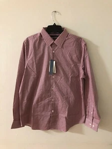 NWT Perry Ellis Men's Stripe dress shirt Size L - Picture 1 of 3