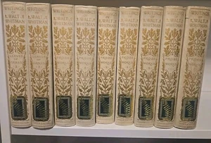Schriften von Walt Whitman 1902 Camden Buch Liebhaber Ausgabe Pergament Set 471 von 500 - Bild 1 von 3